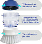 CELOX Soap Dispensing Brush for Cleaning Pots, Pans and Sinks Scrub Brush - Image 3
