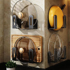 Pot Lid Rack, Wall Mounted 304 Stainless Steel Pan Lid Organizer Holder - Image 8