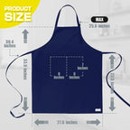 ROTANET Extra Large Apron for Men Adjustable Bib Aprons - Image 2