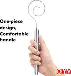 OYV 12-Inch Seamless Dough Whisk, 18/10 Stainless Steel Bread Whisk, Danish - Image 4