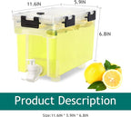 1 Gallon Drink Dispenser For Fridge, Beverage Dispenser - Image 3