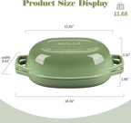 EDGING CASTING Enameled Cast Iron Oval Dutch Oven Pot - Image 2