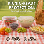 Plastic Bowl Covers, Elastic Reusable Food Covers - Image 6
