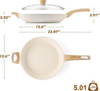 SENSARTE Ceramic Nonstick Frying Pan Skillet - Image 9