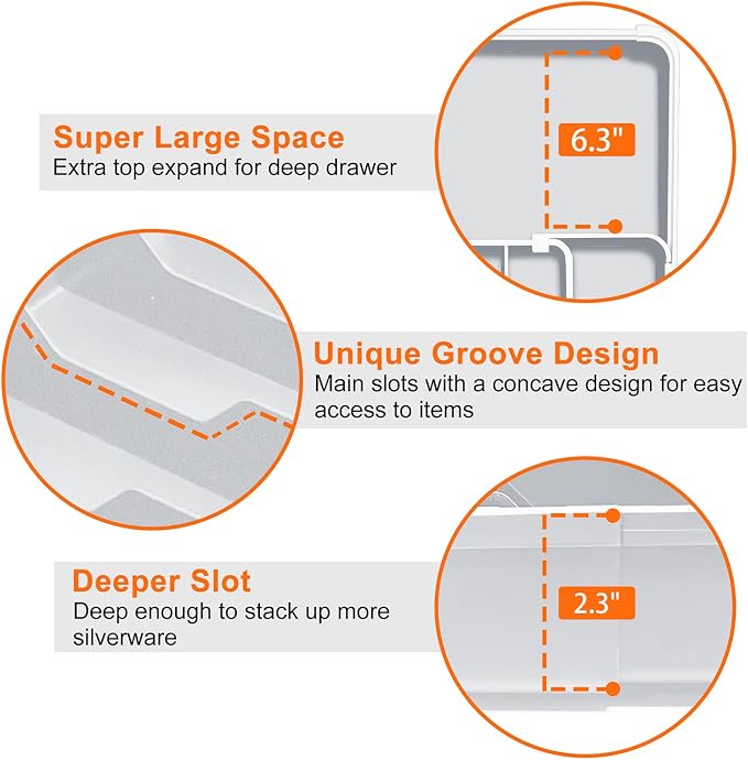 Spaclear Expandable Silverware Drawer Organizer - Image 4
