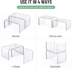 Clear Cabinet Organizer, Shelf Organizer Set of 2 - Image 7