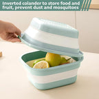 Collapsible Colander and Sink Basin Set - 2 in 1 Collapsible Colander Strainer - Image 9