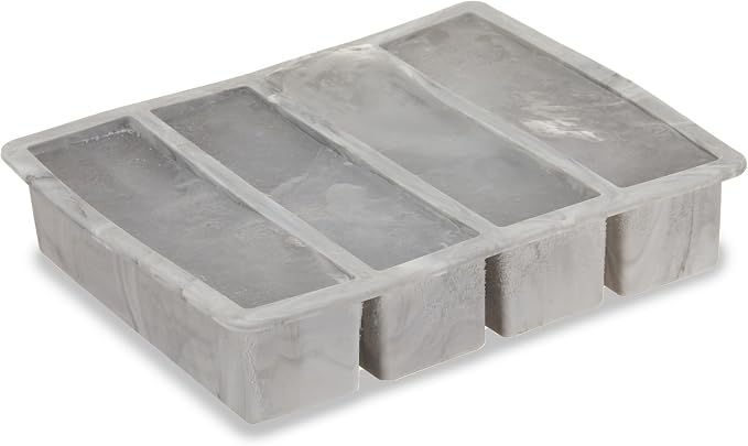 Host Ice Cube Tray, Makes Four 5-Inch Long Cubes, Durable Silicone Trays - Image 8