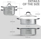 SUNHOUSE - 4.6 Quart Steamer Pots - Image 7