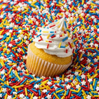 Manvscakes Sprinkles, Blue red and yellow Sprinkles, Super hero Parties, Sprinkle Mix for Cookies, Ice Cream, Cake and Cupcake Decorating by Manvscakes