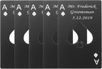 Personalized Custom Bottle Opener, Yoption 5 Pcs Stainless Steel Credit Card by Yoption