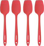 4 Pcs Silicone Spoon Spatula Set, 11.4 In, Food Grade Rubber Spatulas by Unknown