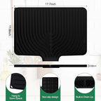 GUUKIN Silicone Dish Drying Mat, 17.7" x 11.8 " Drying Matt Kitchen Counter - Image 2