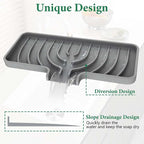 GUUKIN Sponge Holder for Kitchen Sink, Sink Caddy and Soap Tray | 10x4 inch - Image 4