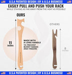 Wooden Oven Rack Puller Stick, Push Pull Tool - Image 4