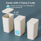 N. NETDOT 3 Pack Small Trash Can - Image 7