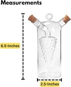 Iconikal 2-in-1 Glass Oil & Vinegar Salad Dressing Cruet Bottle Pourer - Image 5