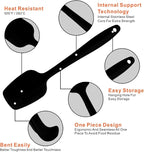 Silicone Spatulas Set, Rubber Spoon Spatula Heat Resistant Spoonula One Piece - Image 4