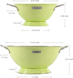 Metal Colander 2 Pack, Strainer Bowel - Image 2