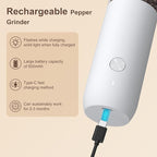 Ultrean Pepper Grinder, Rechargeable Salt and Pepper Grinder Set - Image 4