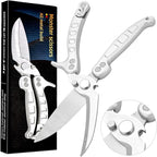 Jasni Heavy Duty Kitchen Shears, Spring Loaded Poultry Shears Stainless Steel by Jasni