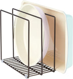 mDesign Steel Storage Tray Organizer Rack by mDesign