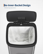 Garvee 13 gal / 50 L Stainless Steel Trash Can - Image 4