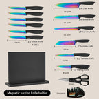 15-Piece High Carbon Stainless Steel Kitchen Knife Set - Image 2