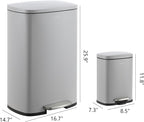 happimess HPM1006I Connor Rectangular 13-Gallon Trash Can - Image 4
