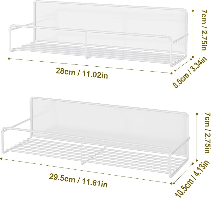 Mystozer 4 Pack Magnetic Spice Rack Organizer, Space Saver - Image 6
