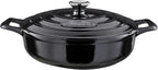La Cuisine Enameled Cast Iron Braiser Sauté Pan Shallow Casserole by LaCuisineforlife