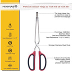 HINMAY Stainless Steel Scissor Tongs 11-Inch and 13-Inch Set - Image 2