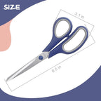 Scissors 8.5 Inch scissors all purpose Bulk Set of 3, Scissors - Image 2