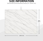 Marble White Dish Drying Mats for Kitchen Counter, Large 18"x24" Dish Mats for - Image 3