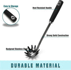 Stainless Steel Spaghetti Spoon, 13 Inch Pasta Server - Image 2