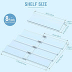 Suneerplay Spice Drawer Organizer 8 Tier, Acrylic Seasoning Organizer Rack - Image 2