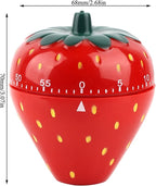Joyzan Strawberry Shaped Timer, Cartoon Mechanical Time Reminder Cute Fruit - Image 6