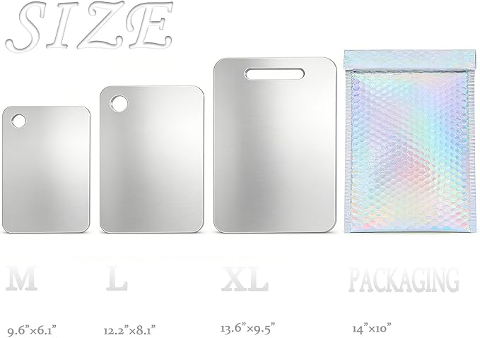 100% Pure Titanium Cutting Board, Double-Sided Titanium Cutting Boards - Image 6