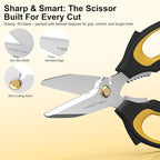 8" Multipurpose Household Steak Scissors – Japanese 420 J2 Stainless Steel - Image 2
