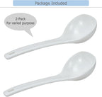 EIKS 2 Pack Plastic Soup Ladle Serving Spoon - Image 4