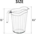 DecorRack 24 Pack - 75 oz Polycarbonate Plastic Pitcher Beverage Dispenser - Image 3