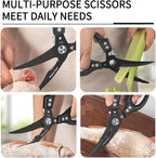 Professional 10-Inch Heavy-Duty Kitchen Shears Ultra-Sharp Stainless Steel - Image 5