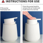 Bosilunlife Ceramic Foaming Soap Dispenser - 12Oz Bathroom Countertop Kitchen - Image 6