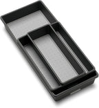 madesmart Storage Bins | Multi-Purpose | Granite | Nonslip Bottom | Set of 3 - Image 3