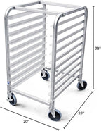 New Star Foodservice 36510 Commercial-Grade Aluminum 10-Tier Sheet Pan/Bun Pan - Image 11