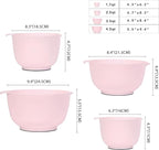 BoxedHome Nesting Plastic Mixing Bowl Set, 4 Piece Mixing Bowl Set - Image 4