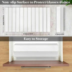Large Stone Dish Drying Mats for Kitchen Counter, Fast Drying Collapsible Dish - Image 2