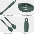 2-Pieces Silicone Cooking Spoon Spatula, Large Serving Spoons - Image 6