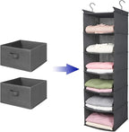 MAX Houser Hanging Shelf Closet Storage Organizer Removable Drawers ，Hanging - Image 4