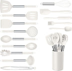 Onader Silicone Kitchen Utensils Set, Includes Heat Resistant Spatula Turner by Onader